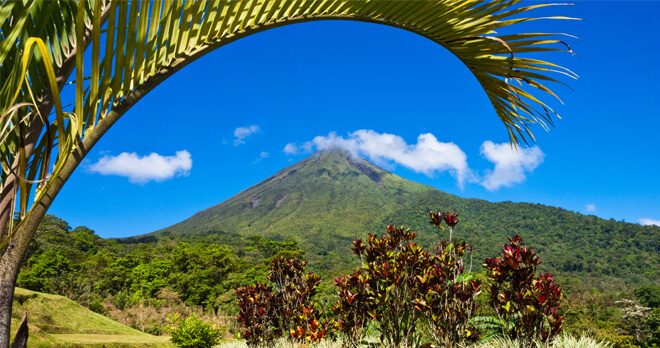 Views of the dormant Arenal Volcano