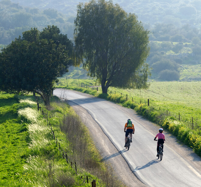 Cycling along Tuscan Roads