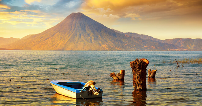 Sunset by Lake Atitlan