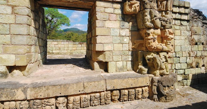 Temple at Copan, Honduras