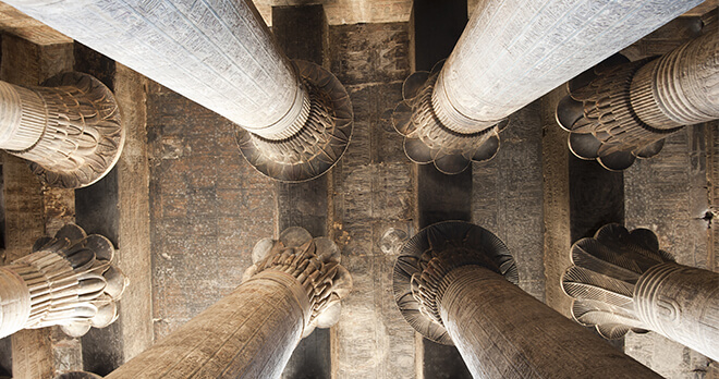 Columns at Temple of Esna