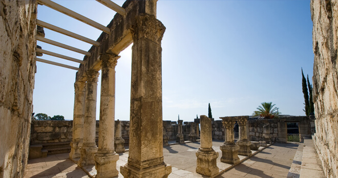 Ruins in Capernaum, Israel