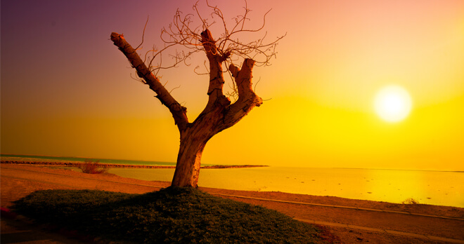 Sunset at the Dead Sea