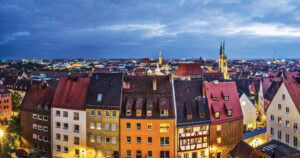 Rooftops in Nuremberg, Germany