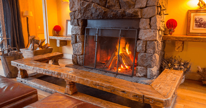 Correntoso Lake & River Hotel – Fireplace