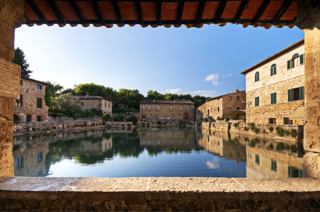 Ancient Bagno Vignoni Hot Springs