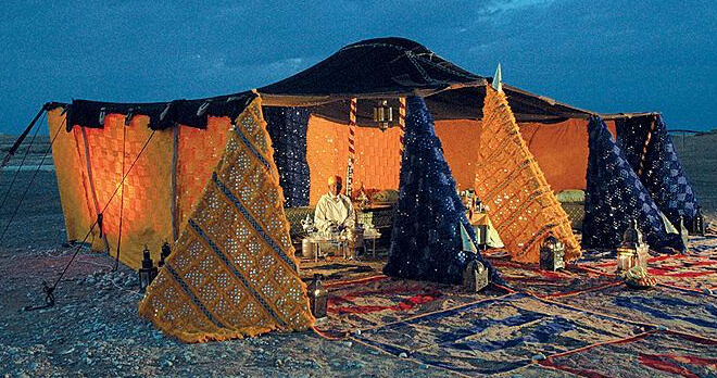 Tents in the Moroccan Desert