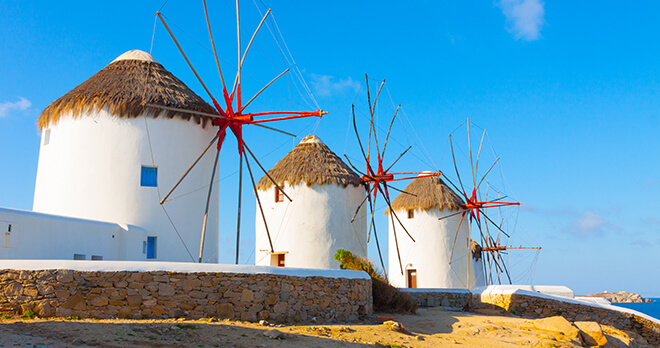 Windmills in Mykonos