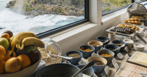 Healthy breakfast, explora Patagonia, Torres del Paine National Park, Chile