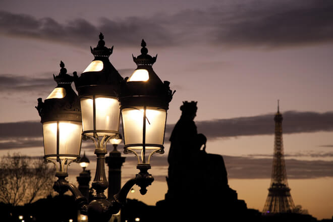 Lamppost in Paris