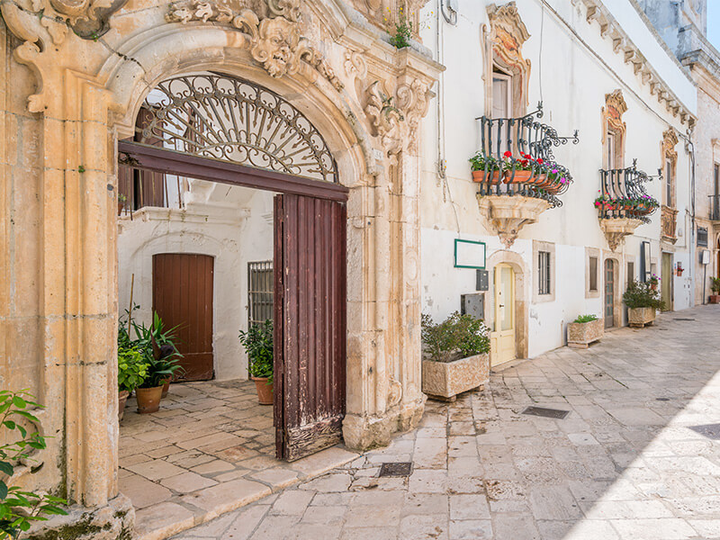 Doorway in Locorotondo, Puglia, Italy