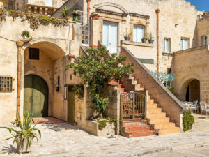 Staircase in Matera, Puglia, Italy