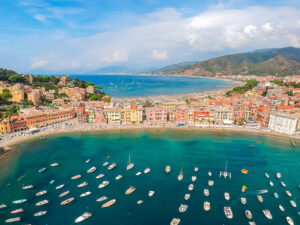 Sestri Levante Aerial View Italy